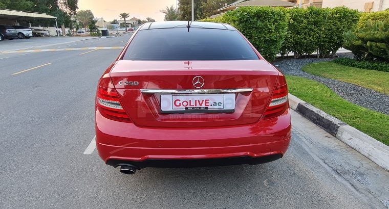 MERCEDES BENZ C250 COUPE 2012, AMG KIT, SINGLE OWNER CALL 050 2134666