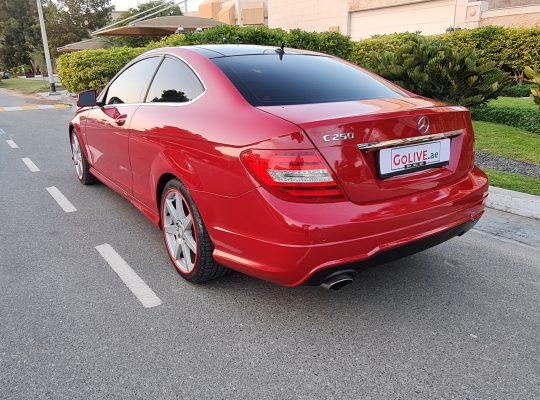 MERCEDES BENZ C250 COUPE 2012, AMG KIT, SINGLE OWNER CALL 050 2134666