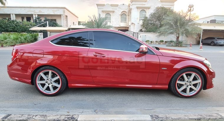 MERCEDES BENZ C250 COUPE 2012, AMG KIT, SINGLE OWNER CALL 050 2134666