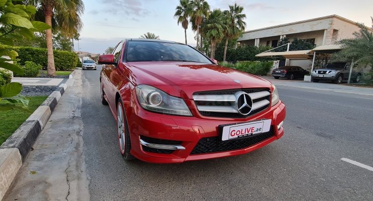 MERCEDES BENZ C250 COUPE 2012, AMG KIT, SINGLE OWNER CALL 050 2134666