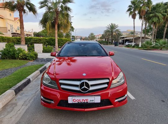 MERCEDES BENZ C250 COUPE 2012, AMG KIT, SINGLE OWNER CALL 050 2134666
