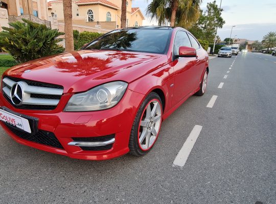 MERCEDES BENZ C250 COUPE 2012, AMG KIT, SINGLE OWNER CALL 050 2134666