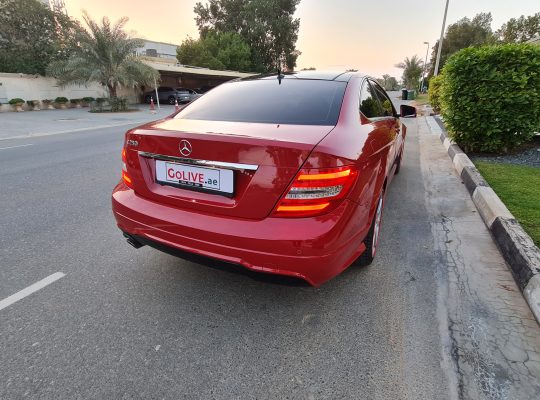 MERCEDES BENZ C250 COUPE 2012, AMG KIT, SINGLE OWNER CALL 050 2134666