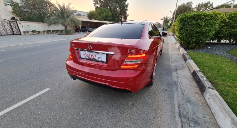 MERCEDES BENZ C250 COUPE 2012, AMG KIT, SINGLE OWNER CALL 050 2134666