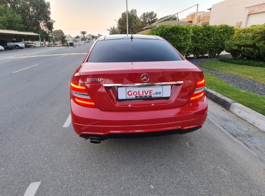 MERCEDES BENZ C250 COUPE 2012, AMG KIT, SINGLE OWNER CALL 050 2134666