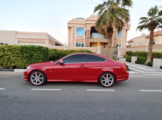 MERCEDES BENZ C250 COUPE 2012, AMG KIT, SINGLE OWNER CALL 050 2134666
