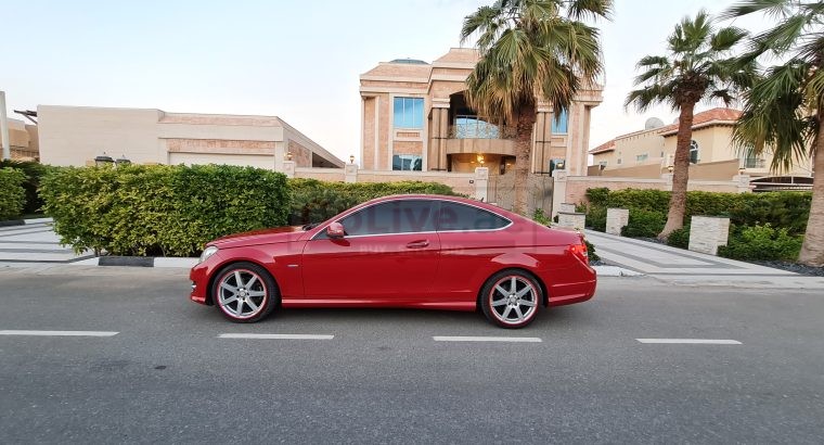 MERCEDES BENZ C250 COUPE 2012, AMG KIT, SINGLE OWNER CALL 050 2134666