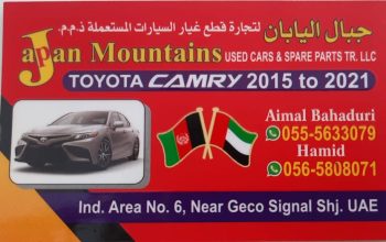 JAPAN MOUNTAINS USED TOYOTA CARS & SPARE PARTS TR. (Used auto parts, Dealer, Sharjah spare parts Markets)