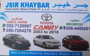 JSIR KHAYBAR USED TOYOTA AUTO SPARE PARTS TR. (Used auto parts, Dealer, Sharjah spare parts Markets)