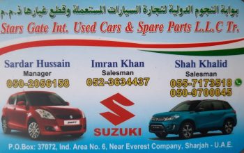 STAR GATE INT.USED SUZUKI CARS & SPARE PARTS TR. (Used auto parts, Dealer, Sharjah spare parts Markets)