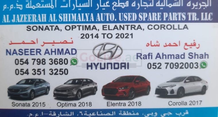 AL JAZEERAH AL SHIMALYA AUTO TOYOTA USED SPARE PARTS TR. (Used auto parts, Dealer, Sharjah spare parts Markets)