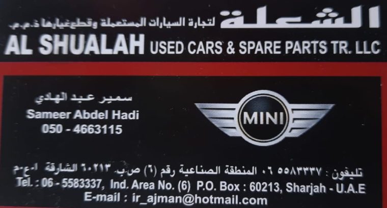 AL SHUALAH USED MINI, VOLKSWAGEN CARS & SPARE PARTS TR. (Used auto parts, Dealer, Sharjah spare parts Markets)