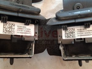 VOLVO S60 2013 REAR LEFT RIGHT & MIDDLE SEAT BELTS RETRACTOR PART NO 39818849 / 39818855 / 39822961 ( Genuine Used VOLVO Parts )