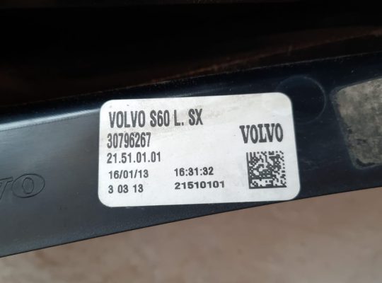 VOLVO S60 2013 REAR/TAIL LIGHTS LEFT & RIGHT PART NO 30796267 / 30796268 ( Genuine Used VOLVO Parts )