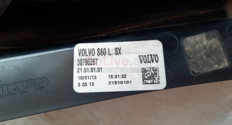 VOLVO S60 2013 REAR/TAIL LIGHTS LEFT & RIGHT PART NO 30796267 / 30796268 ( Genuine Used VOLVO Parts )
