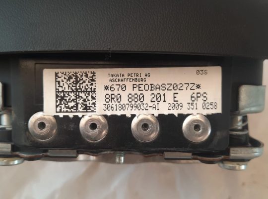 AUDI A5 2013 STEERING WHEEL DRIVER AIRBAG UNIT PART NO 8R0880201E ( Genuine Used AUDI Parts )