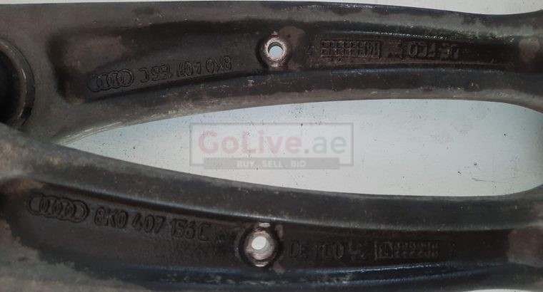 AUDI A5 2013 FRONT LEFT & RIGHT LOWER CONTROL ARM PART NO 8K0407155C 8K0407156C ( Genuine Used AUDI Parts )