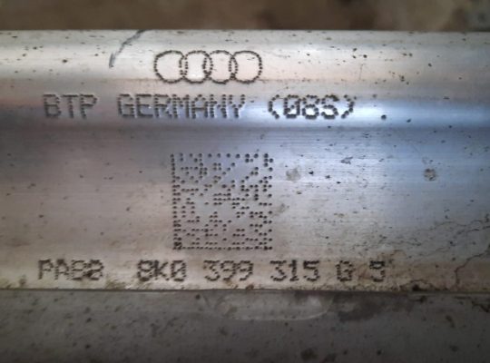 AUDI A5 2013 FRONT ENGINE SUBFRAME K-FRAME / CROSSMEMBER PART NO 8K0399315G ( Genuine Used AUDI Parts )