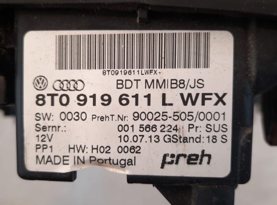 AUDI A5 2013 MMI CENTER CONTROL UNIT PART NO 8T0919611L ( Genuine Used AUDI Parts )