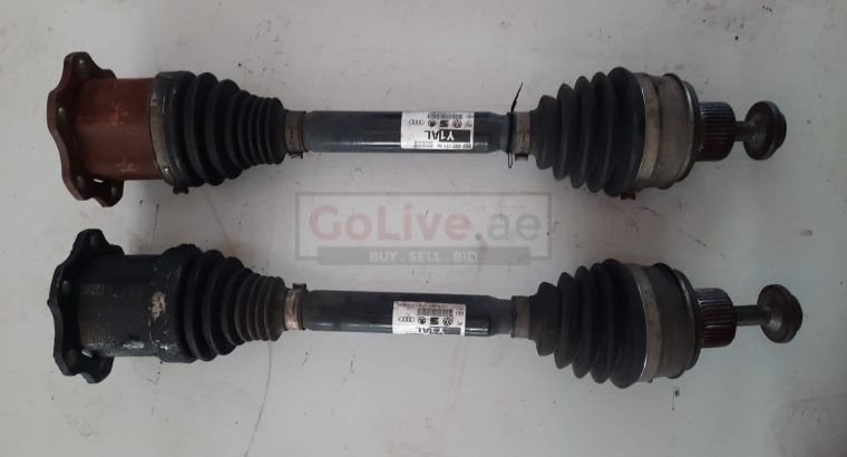 AUDI A5 2013 FRONT CV AXLE SHAFT LEFT & RIGHT SIDES PART NO 8K0407271AL ( Genuine Used AUDI Parts )