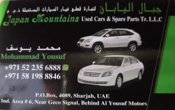 JAPAN MOUNTAINS USED LEXUS CARS & SPARE PARTS TR. (Used auto parts, Dealer, Sharjah spare parts Markets)