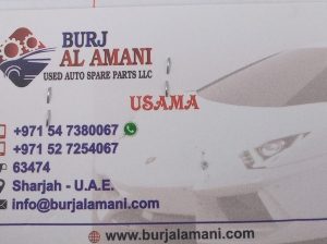 BURJ AL MANI Used Spare Parts TR (Used auto parts, Dealer, Sharjah spare parts Markets)