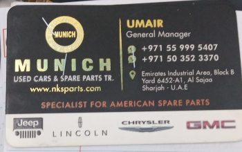 MUNICH USED CARS& SPARE PARTS TR (Used auto parts, Dealer, Sharjah spare parts Markets)