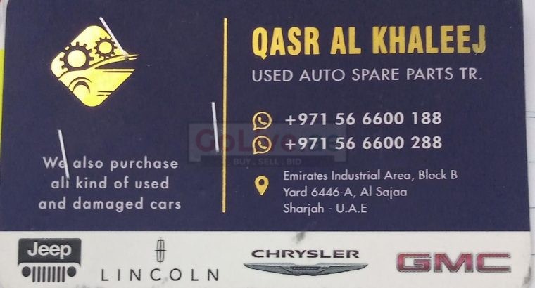 qasr Al Khaleej Used Spare parts (Used auto parts, Dealer, Sharjah spare parts Markets)