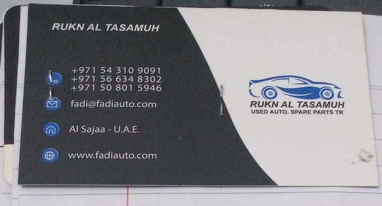 RUKN AL TASAMUH Used Auto Spare parts (Used auto parts, Dealer, Sharjah spare parts Markets)