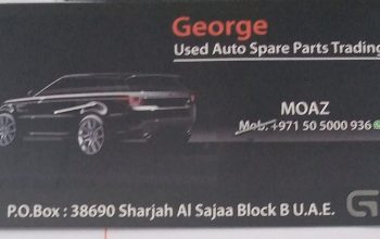 George Used Auto Spare parts TR (Used auto parts, Dealer, Sharjah spare parts Markets)