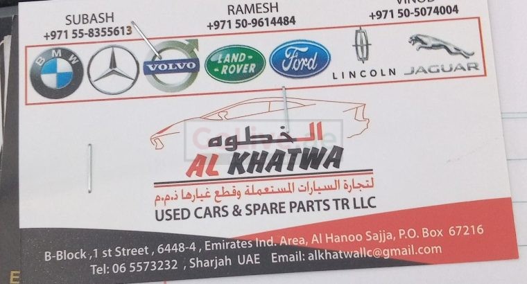 AL khatwa Used cars& Spare Parts (Used auto parts, Dealer, Sharjah spare parts Markets)