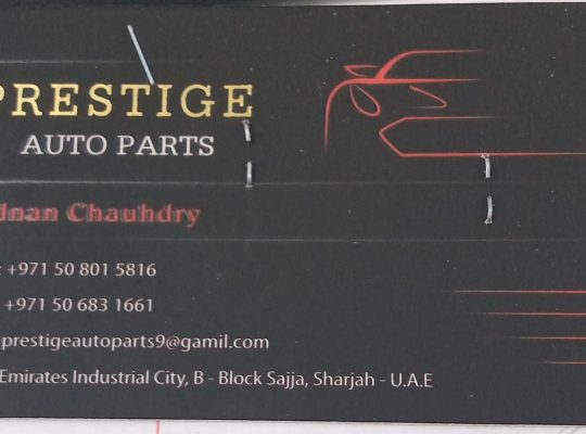 PERSTIGE Auto Parts, (Used auto parts, Dealer, Sharjah spare parts Markets)