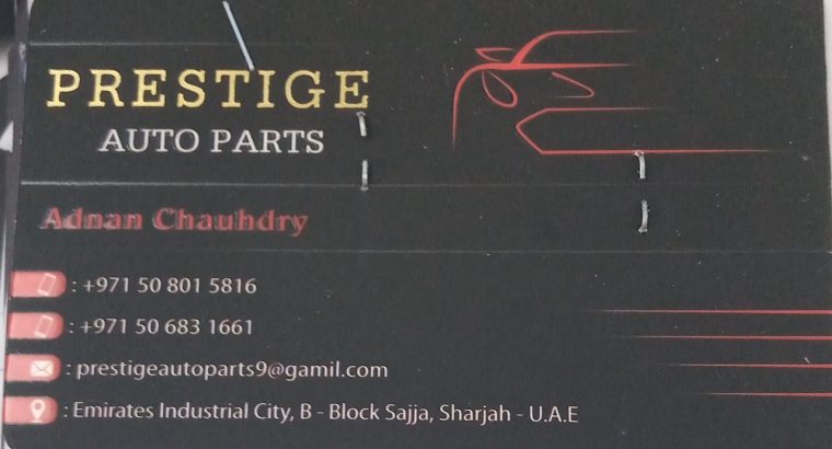 PERSTIGE Auto Parts, (Used auto parts, Dealer, Sharjah spare parts Markets)