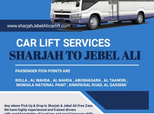 Car lift Sharjah to Jebel Ali