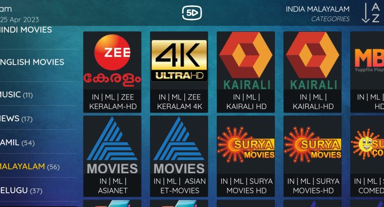 INDIAN ?? 4K IPTV FULL PACKAGE