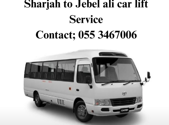 Sharjah to Jebel Ali car lift service| Contact