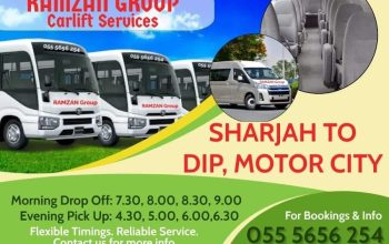 Direct from Sharjah to DIP Motor city IMPZ JVC Studio city