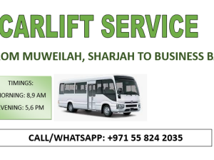 Carlift Service from Muweilah, Sharjah to Business Bay