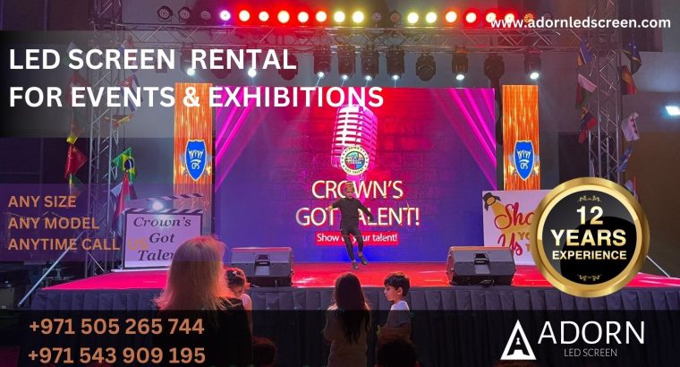 WE ARE PROVIDING SMALL AND BIG LED SCREEN FOR EVENTS