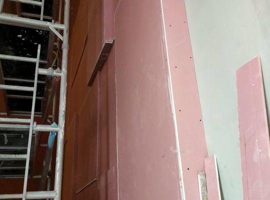 Gypsum Forceiling partition work cement board MDF board
