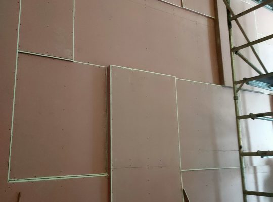 Gypsum Forceiling partition work cement board MDF board