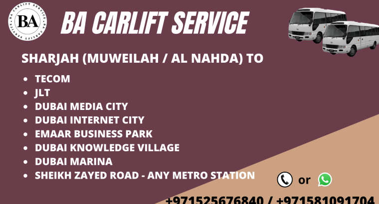 Carlift Sharjah to Dubai