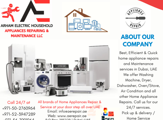 Home Appliances Repair, Washing machine repair in Dubai