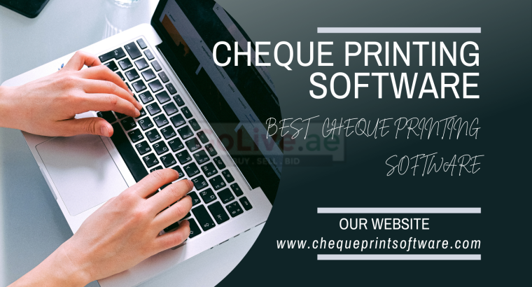 Cheque Printing Software