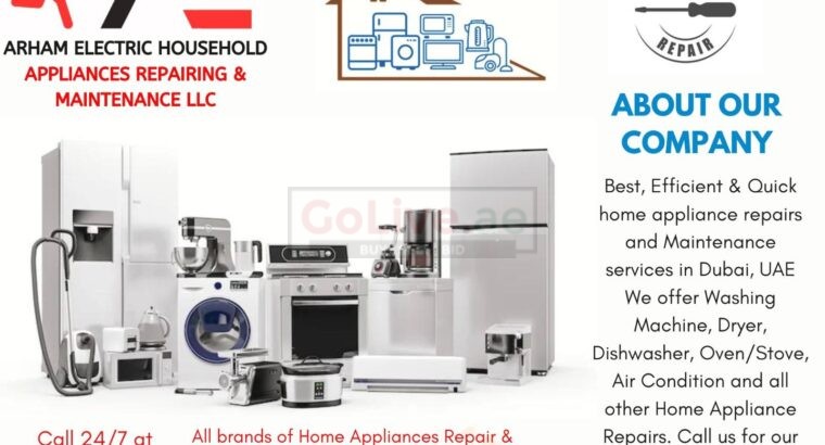 Home Appliances Repair, Washing machine repair in Dubai