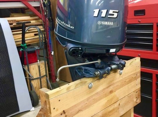 Used Yamaha 115 HP 4-Stroke Outboard Motor Engine