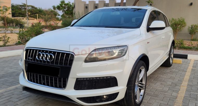 AUDI Q7 2014 , V6 SUPERCHARGED , GCC , S-LINE FOR SALE