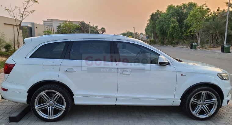 AUDI Q7 2014 , V6 SUPERCHARGED , GCC , S-LINE FOR SALE