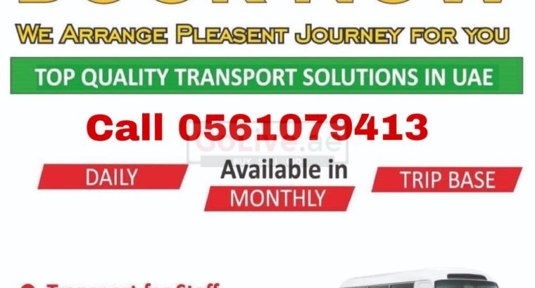 Pic up and drop service Transportation for staff