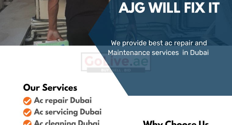 Air conditioner, Maintenance, Cleaning services Dubai